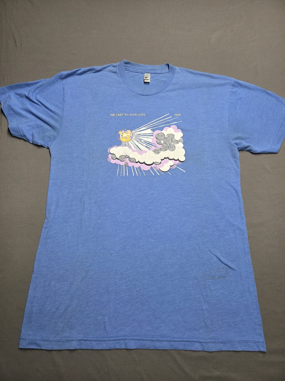 Feist The Limit To Your Love Indie Rock Merch T-Shirt American Apparel Men's L
